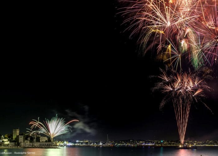 Photographe Rodolphe Serres feu d'artifice Mandelieu