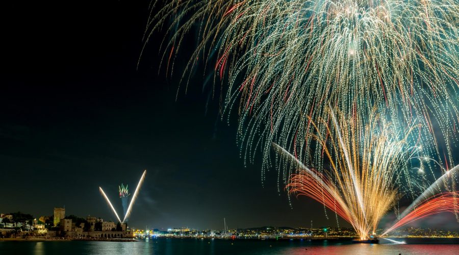 Photographe Rodolphe Serres feu d'artifice Mandelieu